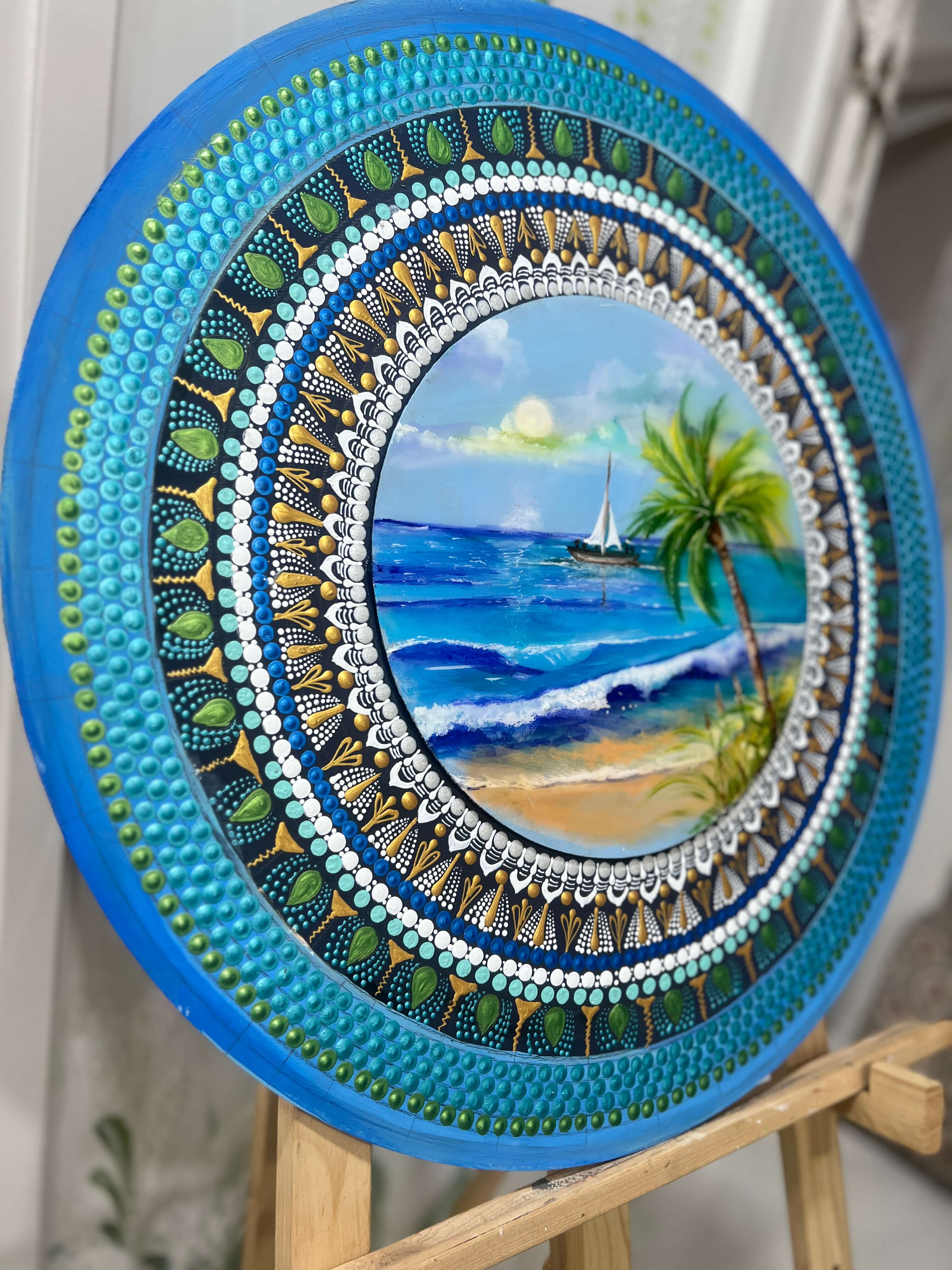 Ocean Dot Mandala