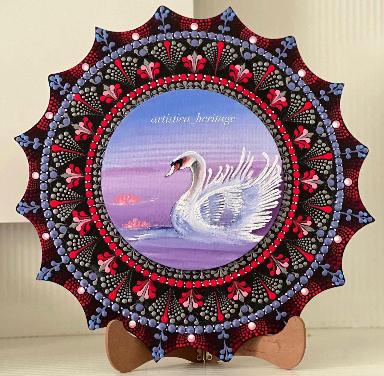 Swan Dot Mandala
